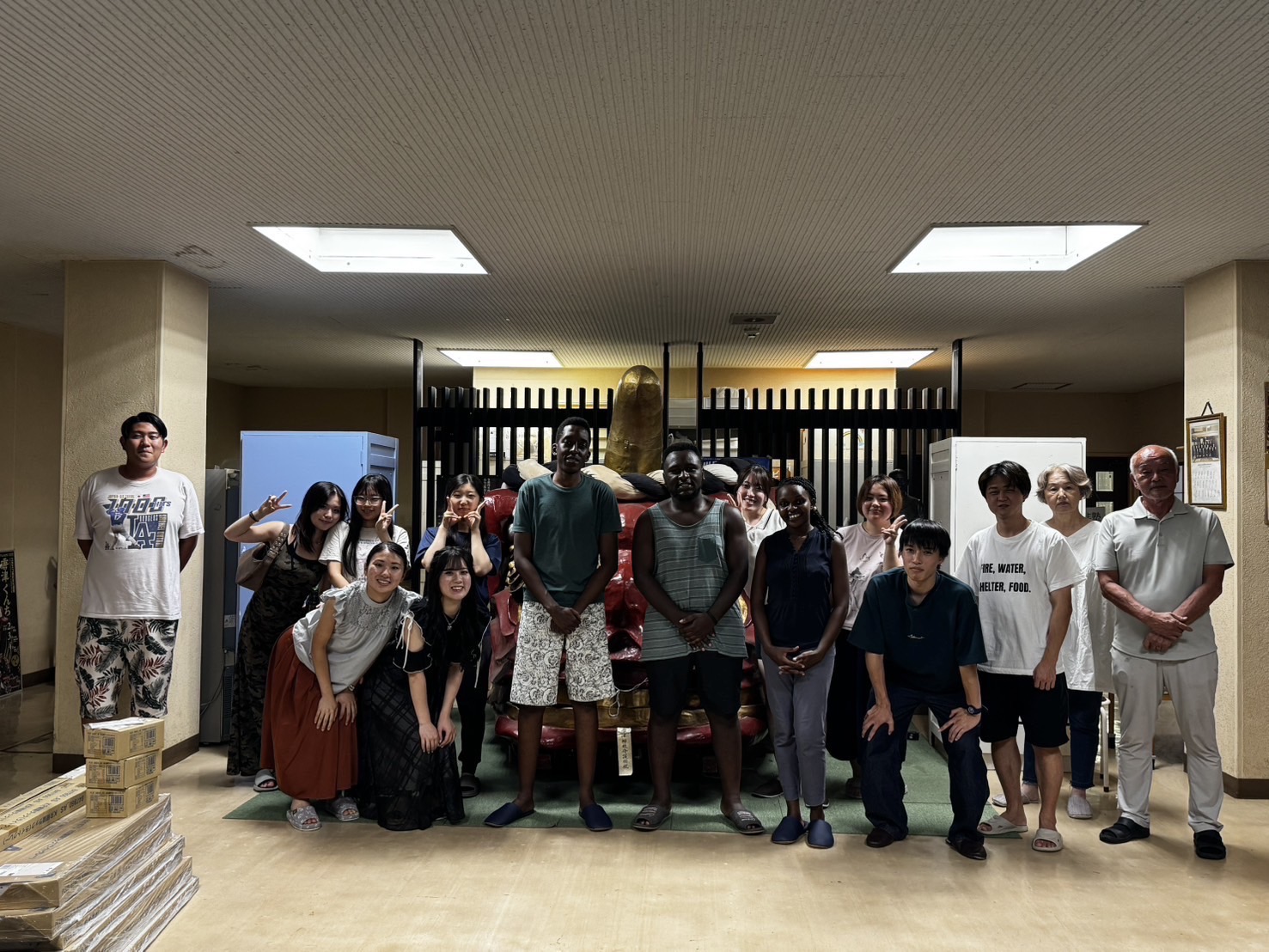 久敬社にルワンダ人留学生が滞在しました。